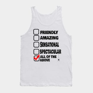 All of the Above Spider superhero shirt Tank Top